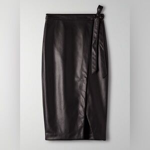 Aritzia Leather Skirt